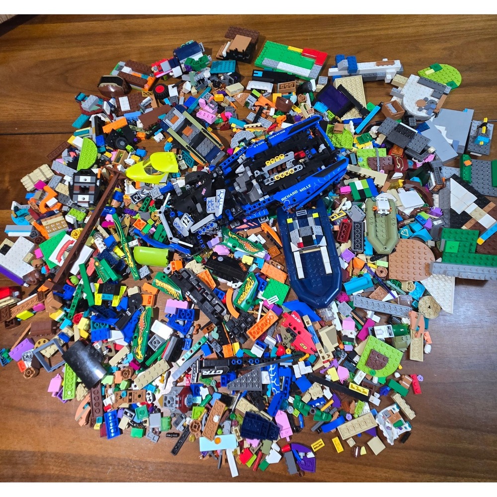 Bulk Lego Bricks Lot 6lbs Assorted Technic McLaren Senna GTR Parts Mixed